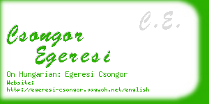 csongor egeresi business card